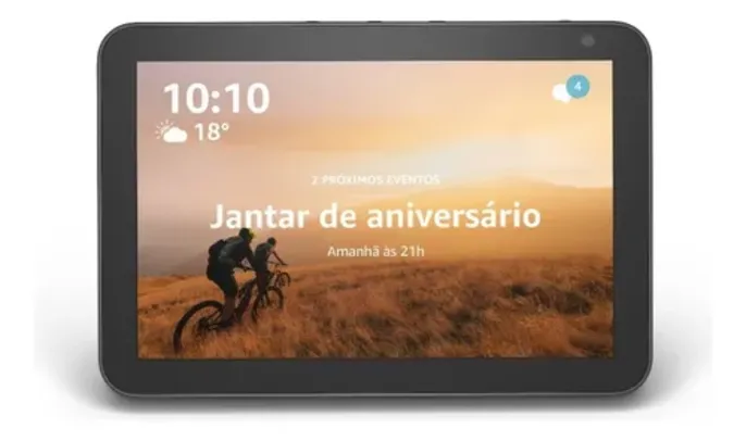 Echo Show 8 2ª Geração Alexa 8'' 13mp Preto Amazon 110V/220V