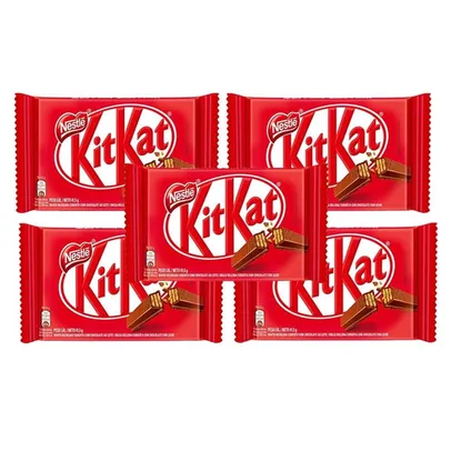 [APPLXXX] 5un por R$5 Chocolate Kit Kat Ao Leite 41,5G Nestle