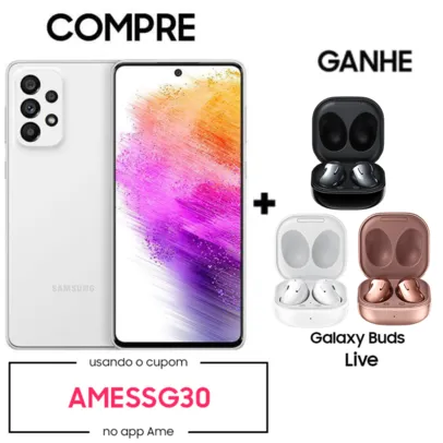 [AME R$ 1889] Smartphone Samsung Galaxy A73 5G 128GB 8GBRAM - 10X SEM JUROS