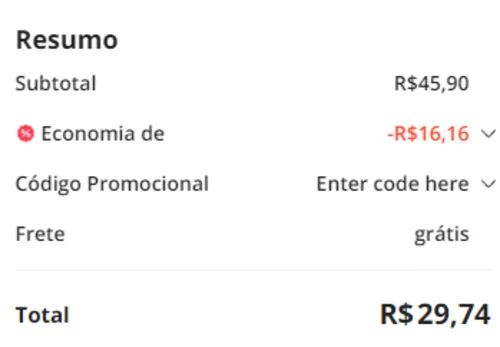 Imagem na descrição da promoção