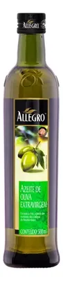 Óleo extra virgem de oliva Allegro vidro sem glúten 500 ml