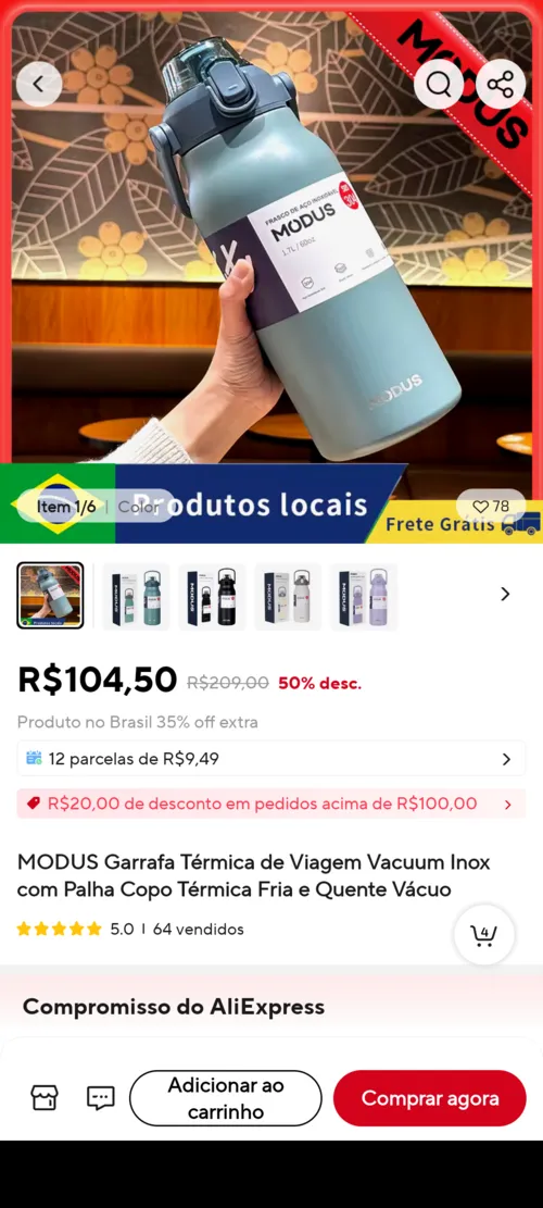 Imagem na descrição da promoção