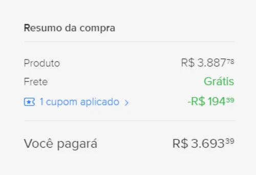 Imagem na descrição da promoção