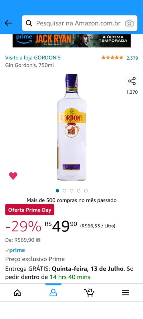 Imagem na descrição da promoção