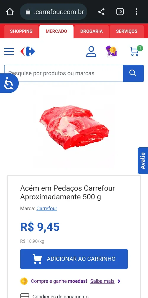 Imagem na descrição da promoção