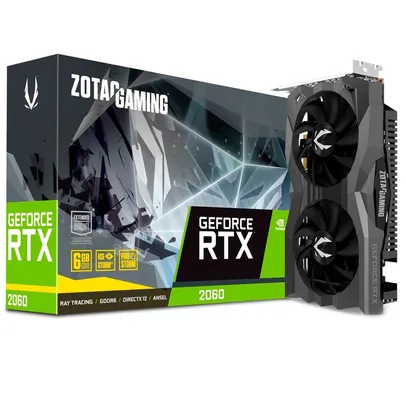 Zotac Gaming NVIDIA GeForce RTX 2060, 6GB, GDDR6 - ZT-T20600H-10M | R$ 3200