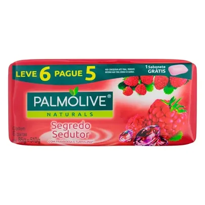 Sabão em barra Palmolive Naturals Segredo Sedutor de 85 g pacote x 6 (R$ 1,59 cada)