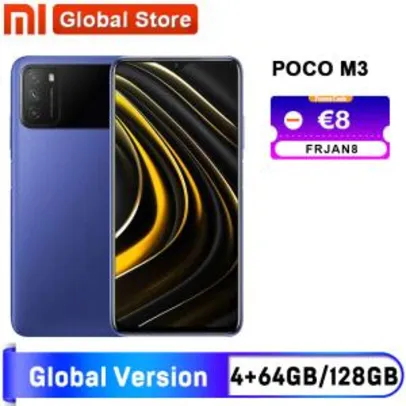 Smartphone Poco m3 4gb 64gb/4gb 128gb - R$894