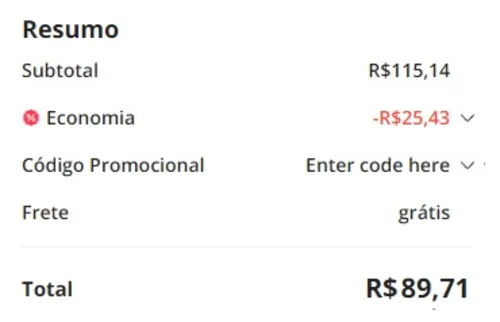 Imagem na descrição da promoção