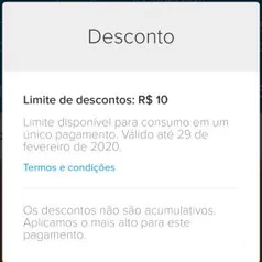 [Usuários selecionados] R$10 OFF em Recarga acima de R$15,00