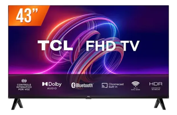 Smart TV 43" TCL Full FHD Android TV S5400A