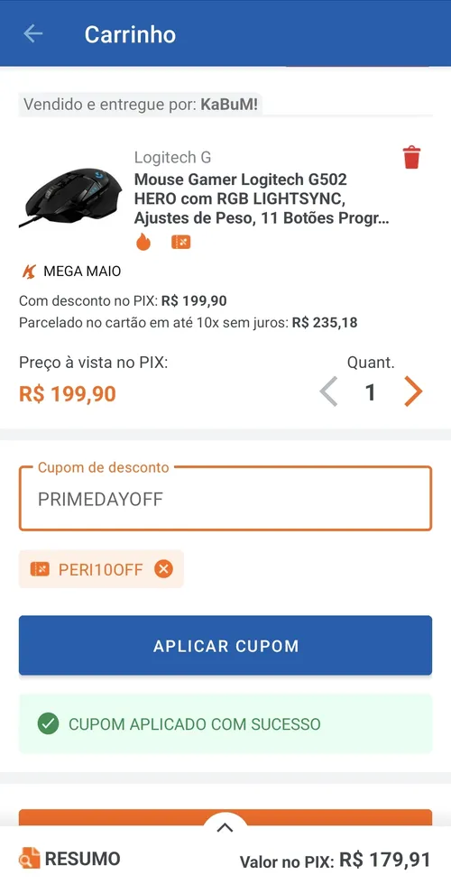 Imagem na descrição da promoção