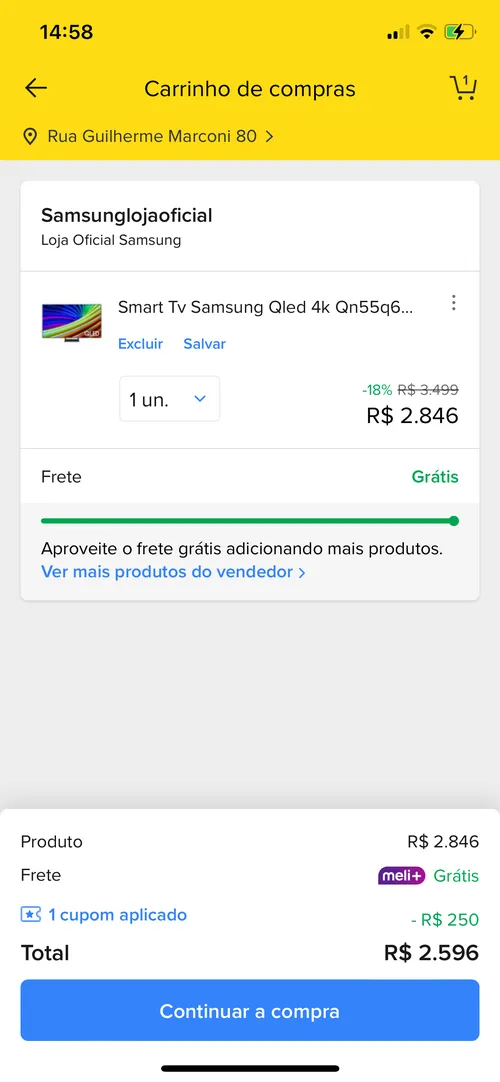 Imagem na descrição da promoção