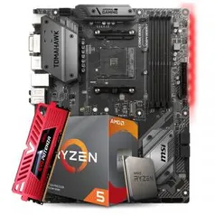 Kit upgrade Ryzen 5 3600 + B450 Tomahawk + Memória ram DDR4 8GB 3000MHz