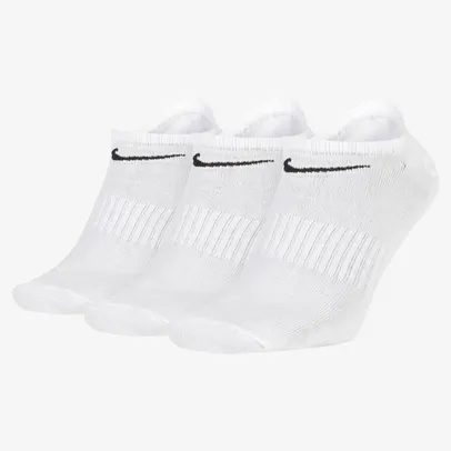 KIt de Meias Cano Curto Nike Everyday Lightweight - Unissex - 3 Pares