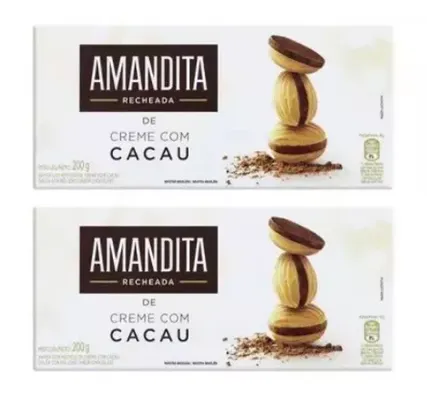 Kit Wafer Recheado Chocolate Amandita 200g - 2 Unidades