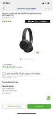 Fone de Ouvido JBL Tune500BT Headphone Preto - JBLT500BTPTO R$ 174