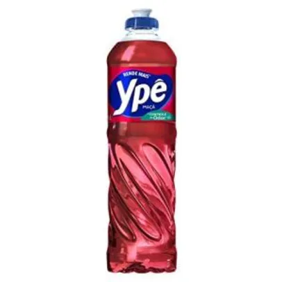 [PRIME] Detergente Ypê Maçã 500ml, Vermelho | R$1,62