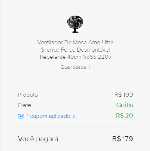 Imagem na descrição da promoção