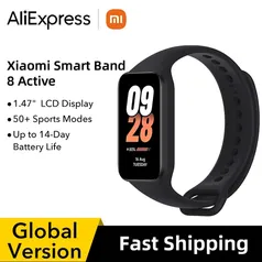 [GPAY / TAXA INCLUSA] Xiaomi Smart Band 8 ACTIVE, Versão Global, Display LCD de 1,47 