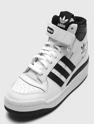 Tênis adidas Originals Forum Mid Branco/Preto