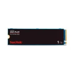 [APP] SSD 1TB SanDisk Plus NVMe, M.2, PCle, Gen3,  Leitura 3.200 e Gravação acima de 3.200