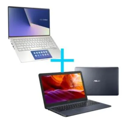 Notebook ASUS ZenBook UX434FAC-A6339T + Notebook ASUS VivoBook X543UA-GO3092T | R$8.549