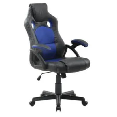 [R$315 AME] Cadeira Giratória Gamer Trevalla Predator TL-CDG-06-7PR Preta E Azul