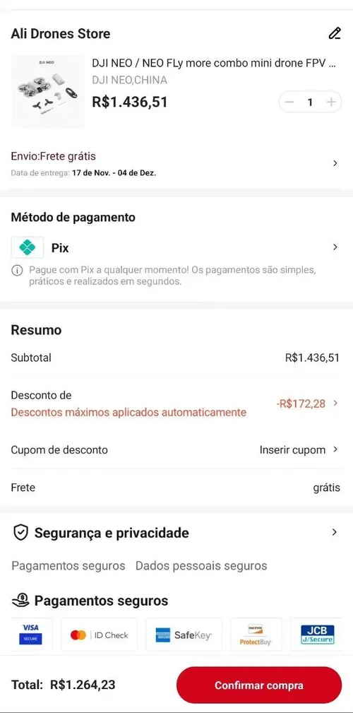 Imagem na descrição da promoção