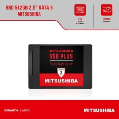 SSD 512GB 2.5" SATA 3 Mitsushiba | R$378