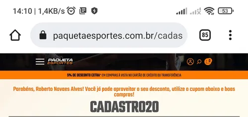 Imagem na descrição da promoção