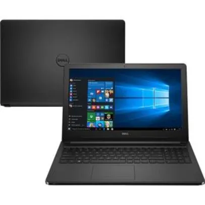 Notebook Dell Inspiron i15-5566-A10P Intel Core 6 i3 4GB 1TB por R$ 1620