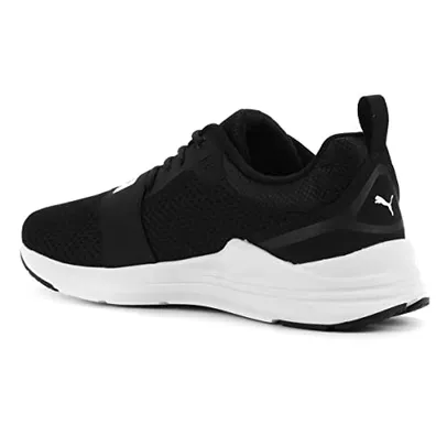 Tênis Puma Puma Wired Run BDP adulto-unissex, preto e branco, 39