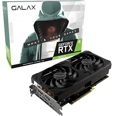 Placa de Vídeo GALAX - GeForce RTX 3070 Ti, 1-Click OC, 8GB GDDR6X