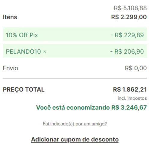 Imagem na descrição da promoção