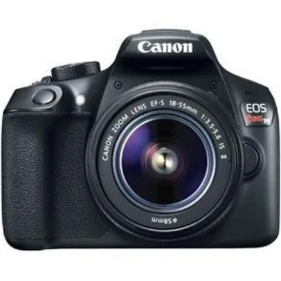 Saindo por R$ 1320: Câmera Digital DSLR Canon EOS Rebel T6 com 18MP, LCD 3.0”, Sensor CMOS, Full HD e Wi-Fi | Pelando