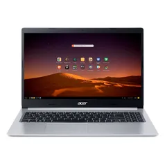 Notebook Acer Aspire 5 15.6 fhd I5-10210U ssd 256GB 8GB Linux Endless A515-54-55AT Prata