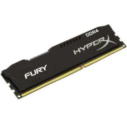 Memória DDR4 Kingston HyperX Fury, 8GB 2400MHz | R$182