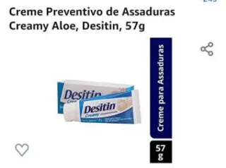 Creme Preventivo de Assaduras Creamy Aloe, Desitin, 57g R$12