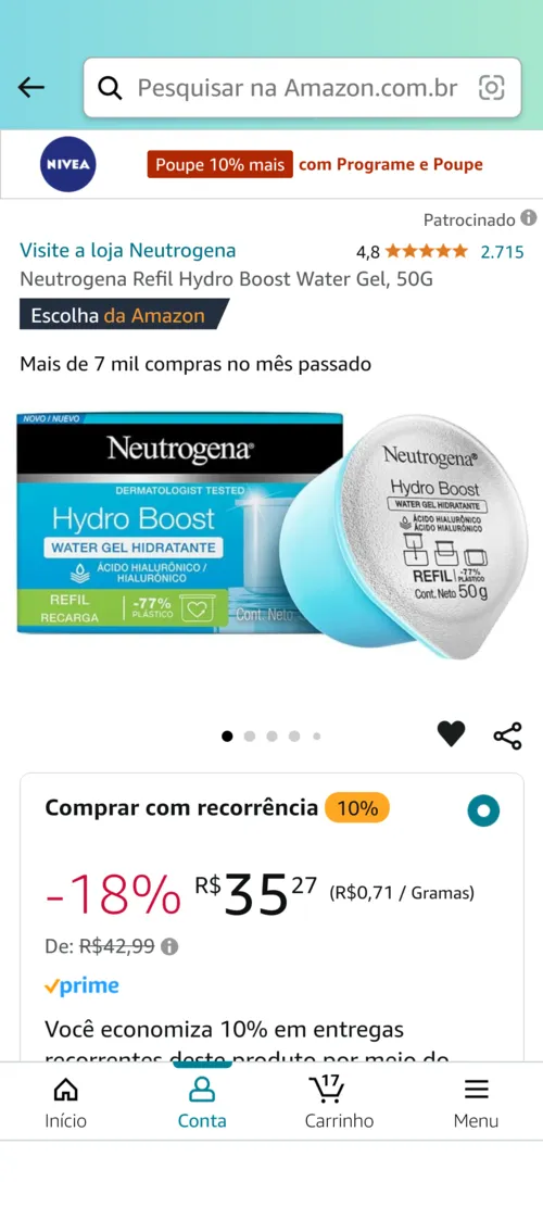 Imagem na descrição da promoção