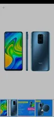 Smartphone Xiaomi Redmi Note 9 128GB Cinza 4G - 4GB RAM Tela 6,53” Câm. Quádrupla + Selfie 13MP