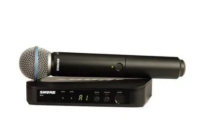 Microfone Shure Blx24br/B58-J10 Sem Fio Beta58 Para Vocais
