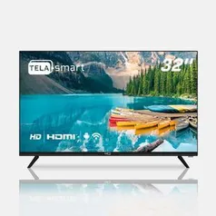 Smart TV LED 32 HD HQ Conversor Digital Externo 3 HDMI 2 USB WI-FI Android 11 Design Slim