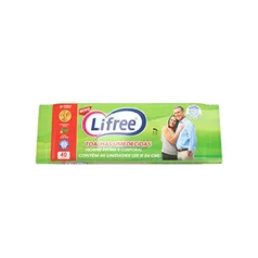 Toalha Umedecida Lifree Sache Com 40, Lifree, Branco