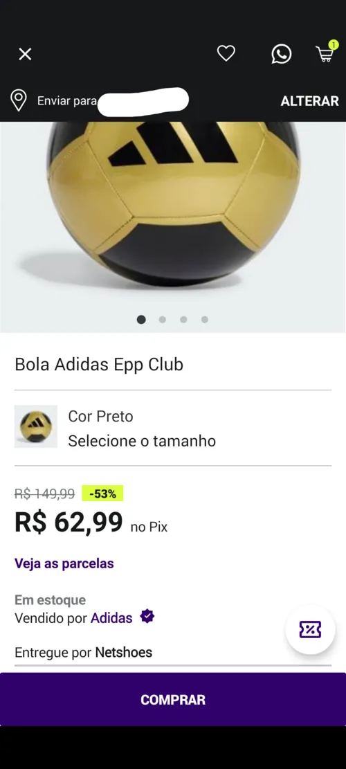 Imagem na descrição da promoção