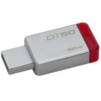 Pen Drive Kingston DataTraveler USB 3.1 32GB - DT50/32GB - Vermelho - R$31