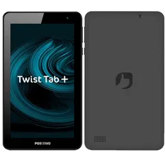 Tablet Positivo Twist Tab+ com Tela 7”, 64GB, 2GB RAM, Wi-Fi, Câmera Frontal 2MP, Android 11 Go, Processador Quad Core e Bluetooth - Preto