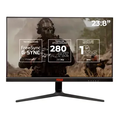 Monitor Gamer Pichau Centauri SPRO24, 23.8 Pol., IPS, FHD, 1ms, 280Hz, FreeSync/G-Sync, HDMI/DP, PG-