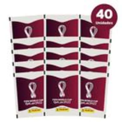 Pack com 40 pacotes de Figurinhas Copa do Mundo 