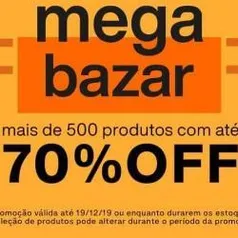 70% OFF no mega bazar da Natura